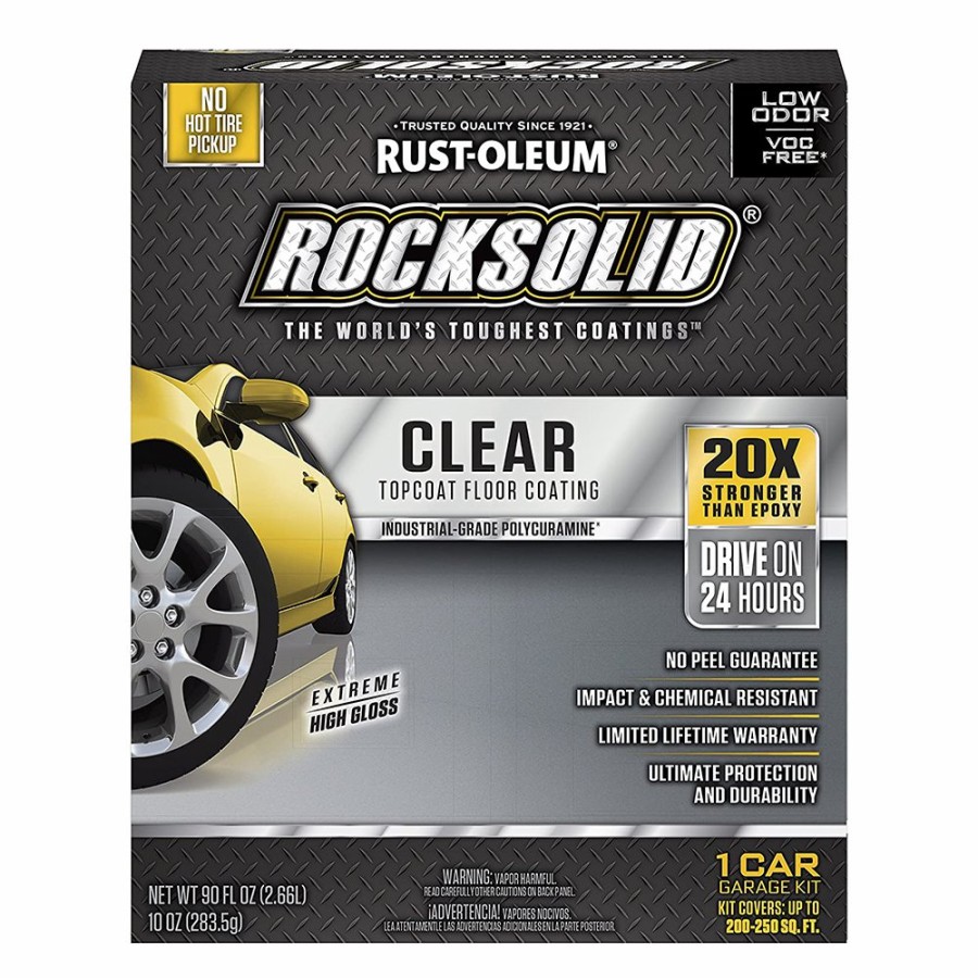 Paint Rust-Oleum Concrete Floor | Rustoleum Rocksolid Topcoat Floor Coating 2.66L Kit High Gloss Clear Industrial Grade