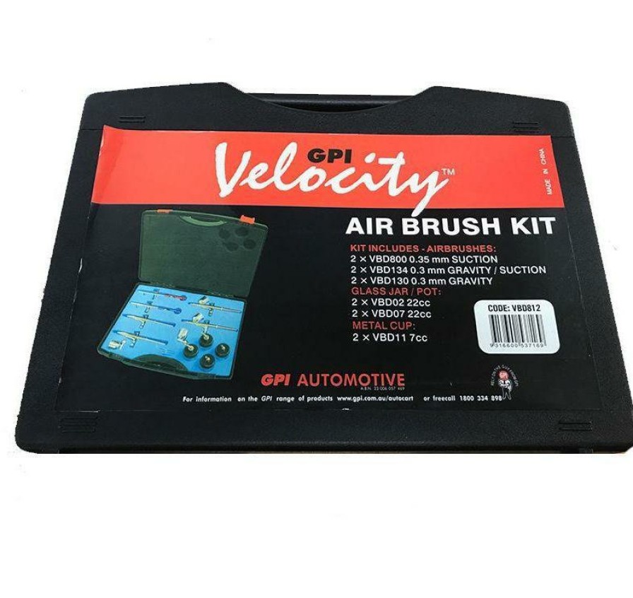 Spray Guns Velocity Airbrushes | Automotive Velocity Airbrush Kit Touch Up Paint Spray 0.3Mm .035Mm Professional