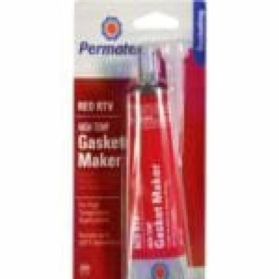 Adhesives & Sealants Permatex | Permatex High-Temp Red Rtv Silicone Gasket Maker 81160