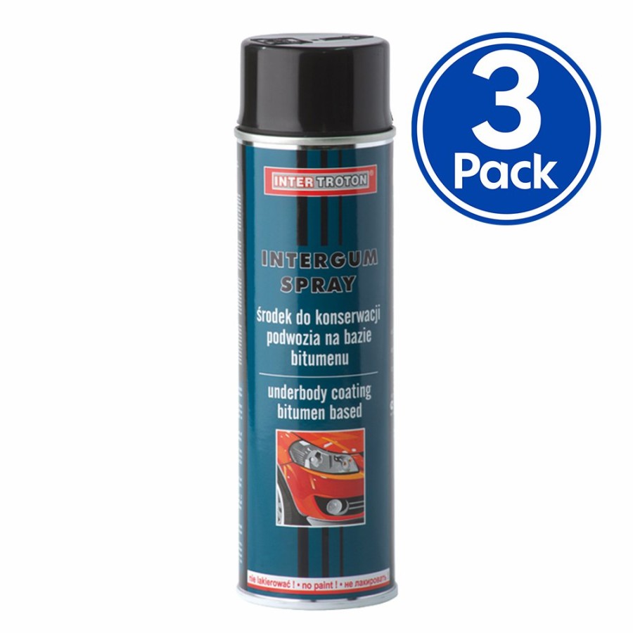 Paint Troton Chassis & Underbody | Troton Intergum Underbody Coating Bitumen Aerosol Spray 500Ml Car Protect X 3 Pack