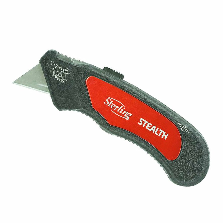 Cutting & Abrasives Sterling Safety Knives | Sterling Stealth Auto Loading Sliding Pocket Knife 5 Blades Included