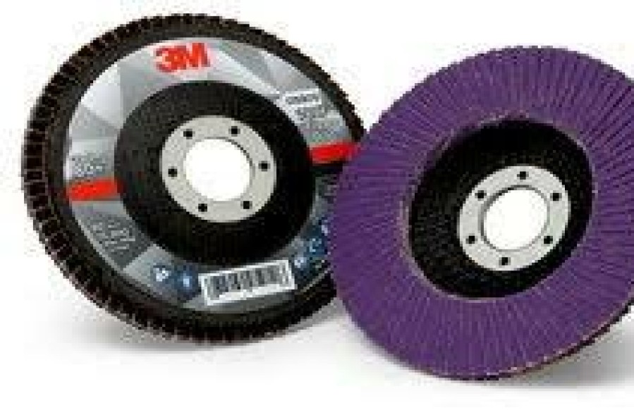 Cutting & Abrasives 3M | 3M Flap Disc 769F 51991 115Mm 40 Grit Pack Of 5 Purple 22.3Mm Center Metalwork