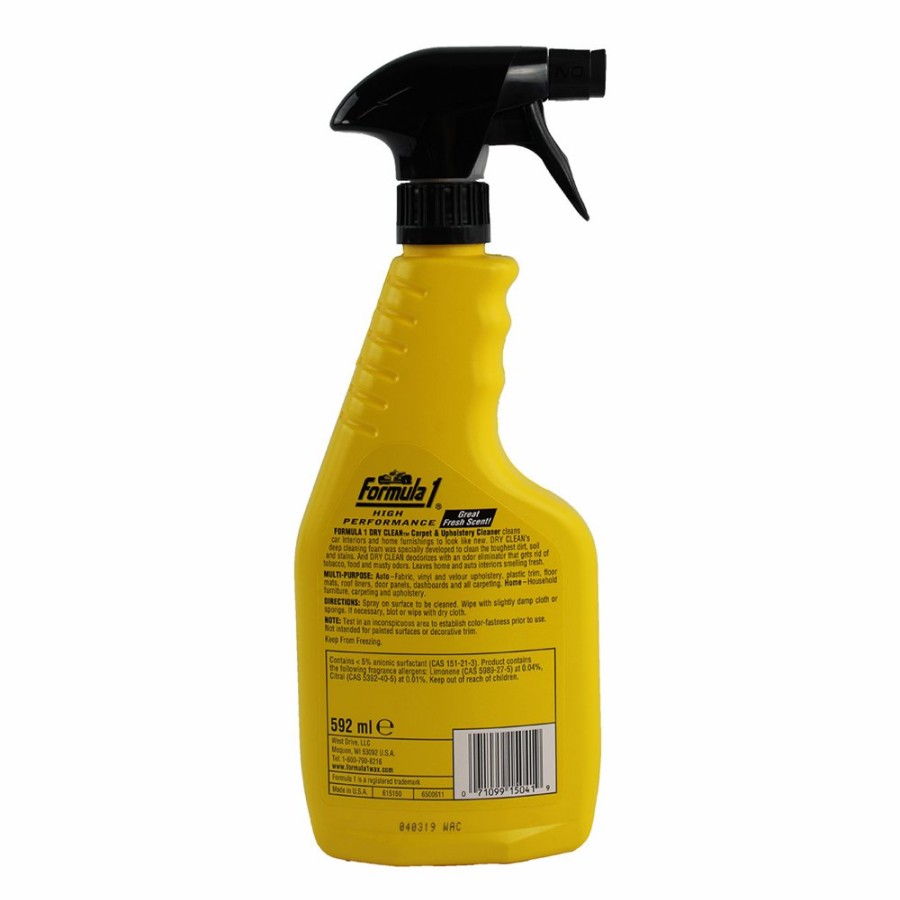 Car Care Formula 1 Interior Cleaners | Formula 1 Dry Clean Carpet And Upholstery Cleaner 592Ml