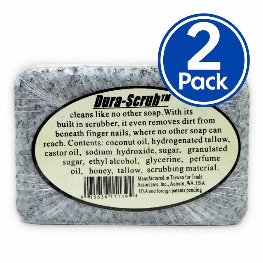 Cleaning Dura-Block | Dura-Block Dura-Scrub Heavy Duty Soap Bar With Built In Scrubber 90G X 2 Pack