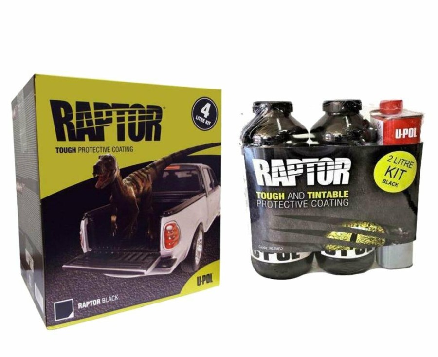 Paint U-POL Bedliner | U-Pol Raptor Black Tough Protective Coating Uv Resistant Tub/Bed Liner Kit 6L