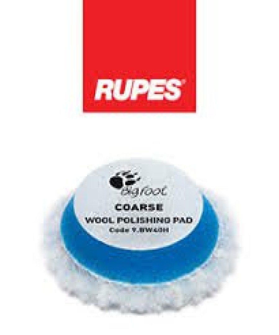 Car Care RUPES Cutting Pads | Rupes Bigfoot 40Mm Coarse Blue Wool Polishing Pad 9.Bw40H Box Of 4