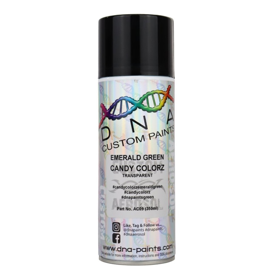 Paint DNA Paints Top Coats | Dna Paints Candy Colorz Spray Paint 350Ml Aerosol Candy Emerald Green