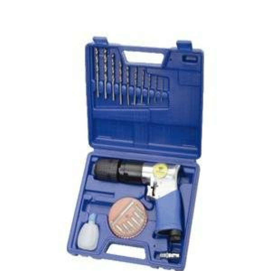 Cutting & Abrasives Velocity Tools | Velocity 10Mm 3/8" Reversible Air Drill Kit V7810