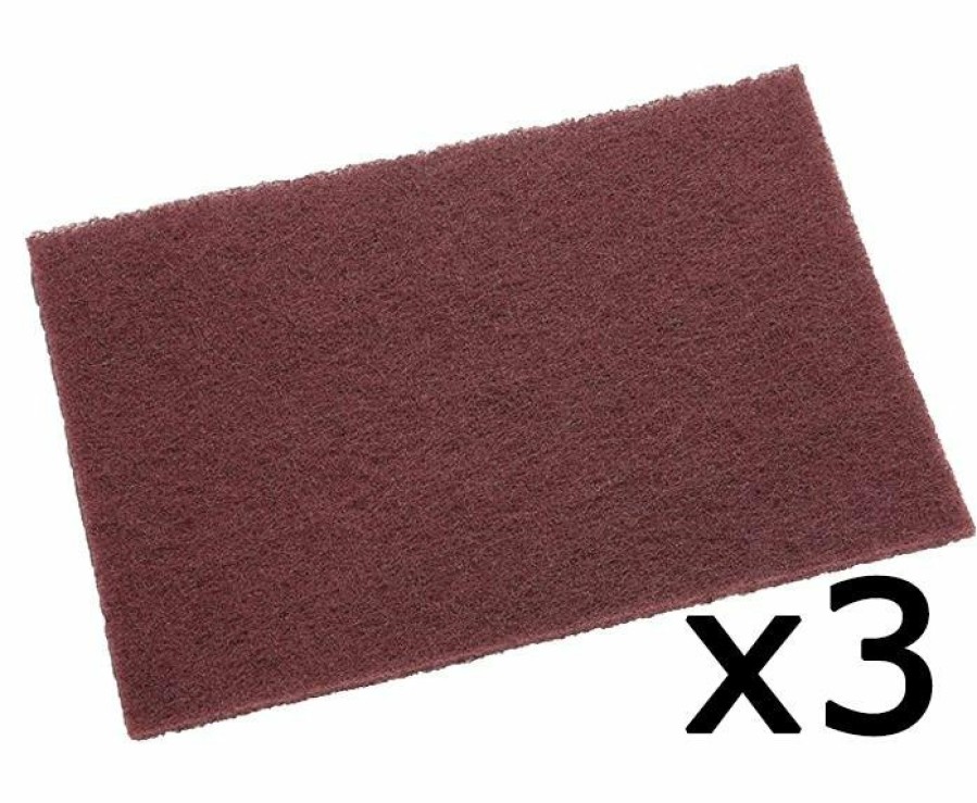 Cutting & Abrasives 3M Scouring Pads | 3M 7447 Scotch Brite General Purpose Maroon Hand Pad X 3 152Mm X 228Mm