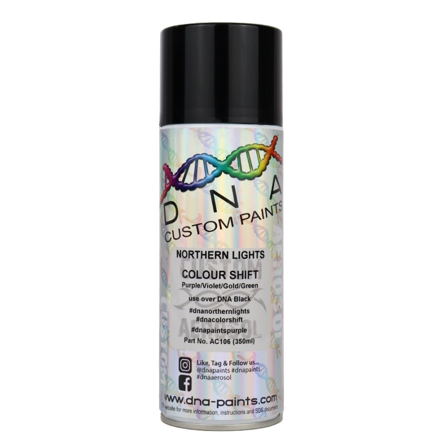 Paint DNA Paints Top Coats | Dna Paints Colour Shift Pearl (Purple/Violet/Gold/Green) Spray Paint 350Ml Aerosol Northern Lights