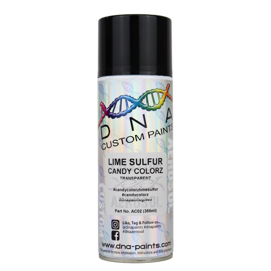 Paint DNA Paints Top Coats | Dna Paints Candy Colorz Spray Paint 350Ml Aerosol Candy Lime Sulfur