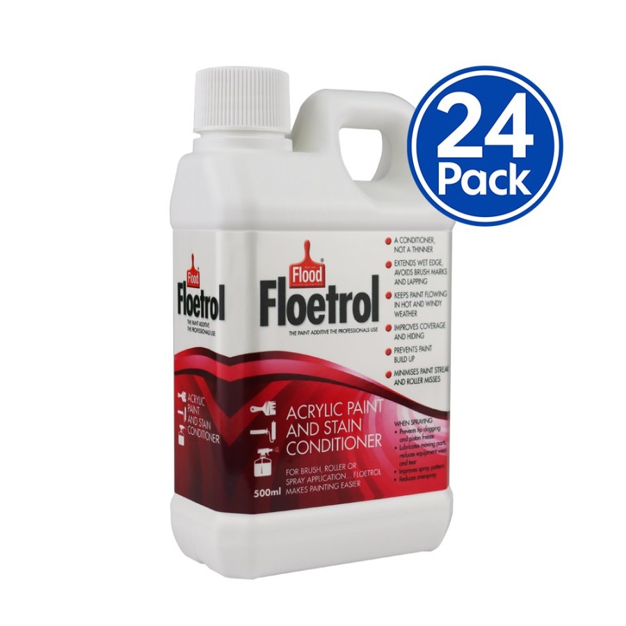 Paint Flood Paint Additives | Flood Floetrol Acrylic Stain Conditioner Painting Additive 500Ml X 24 Pack