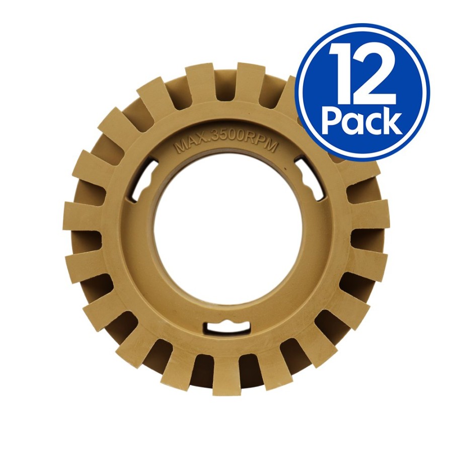 Cutting & Abrasives SAR | Sar Caramel Tractor Wheel 4 Inch Vinyl Sticker & Decal Remover X 12 Pack