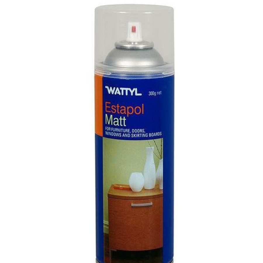 Paint Wattyl Timber | Wattyl Estapol Interior Polyurethane Solvent Aerosol 300G Matt Furniture Varnish