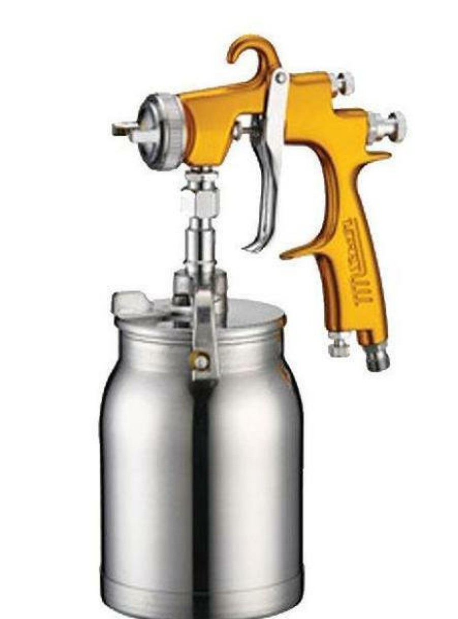 Spray Guns Star Suction | Star Evot Lvlp 2000 V3 Spray Paint Suction Gun 1.3Mm Gold Waterbourne 2K Stains