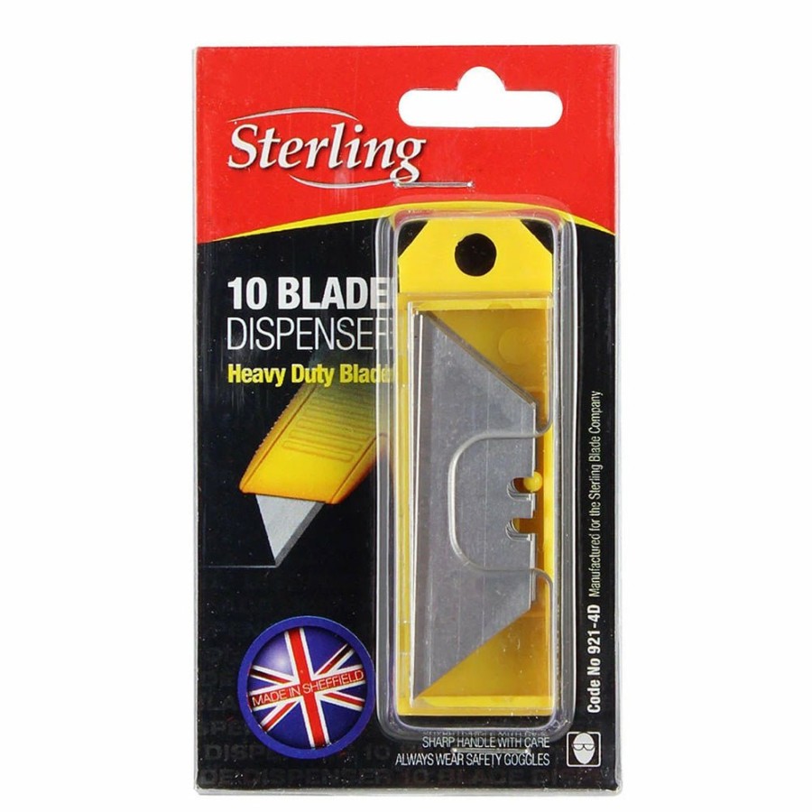 Cutting & Abrasives Sterling Razor Blades | Sterling 921 Blades Heavy Duty Razor Blade Dispenser Refill X 10 Pack