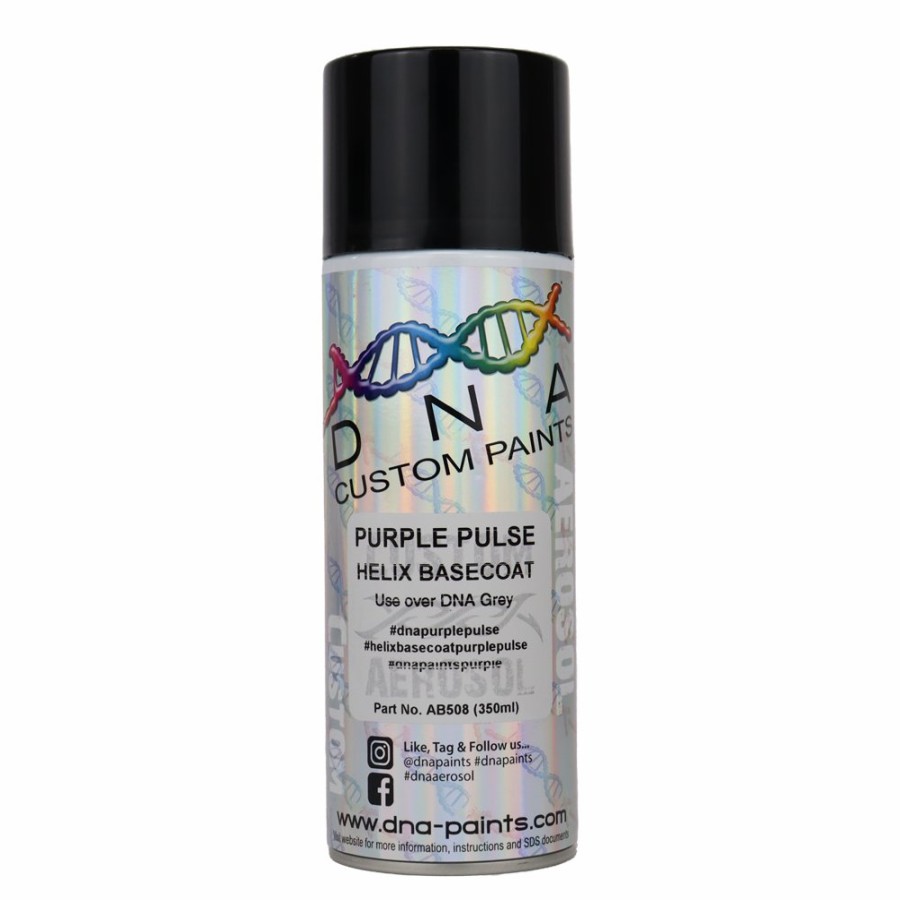 Paint DNA Paints Top Coats | Dna Paints Helix Basecoat Spray Paint 350Ml Aerosol Purple Pulse