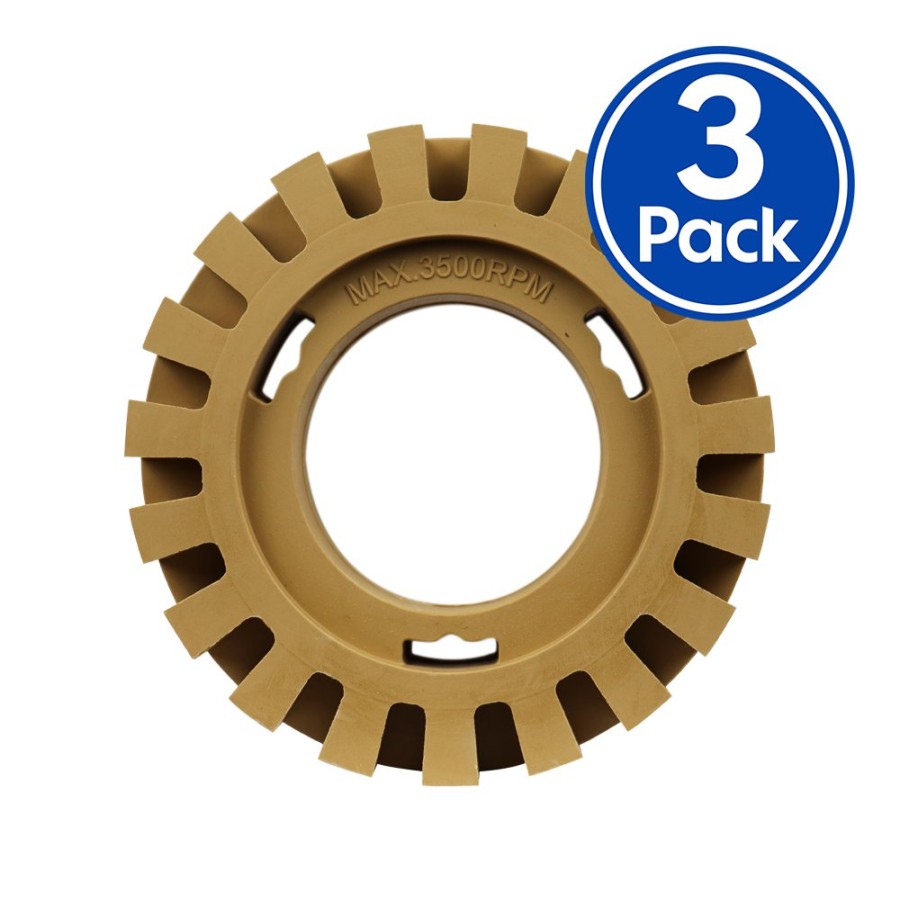 Cutting & Abrasives SAR | Sar Caramel Tractor Wheel 4 Inch Vinyl Sticker & Decal Remover X 3 Pack