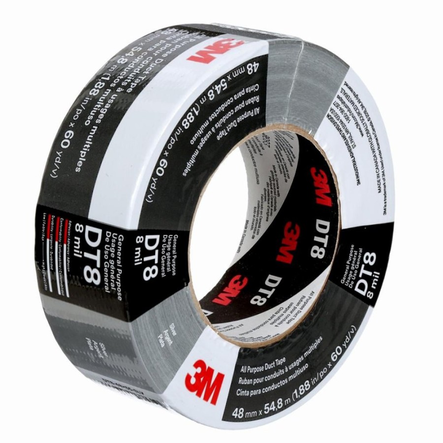 Prep & Repair 3M Duct Tape | 3M Dt8 All Purpose Light Duty Duct Tape 48Mm X 54.8M Silver