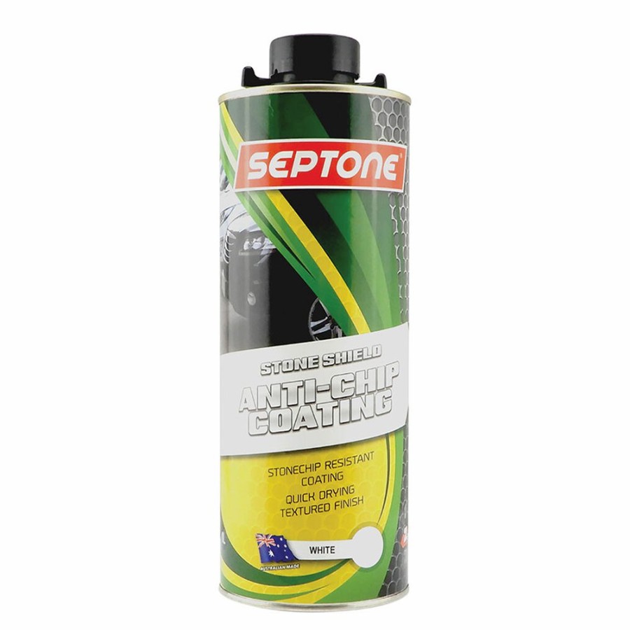 Paint Septone Chassis & Underbody | Septone Stoneshield Water Based Elasticised Anti Chip Coating 1L White