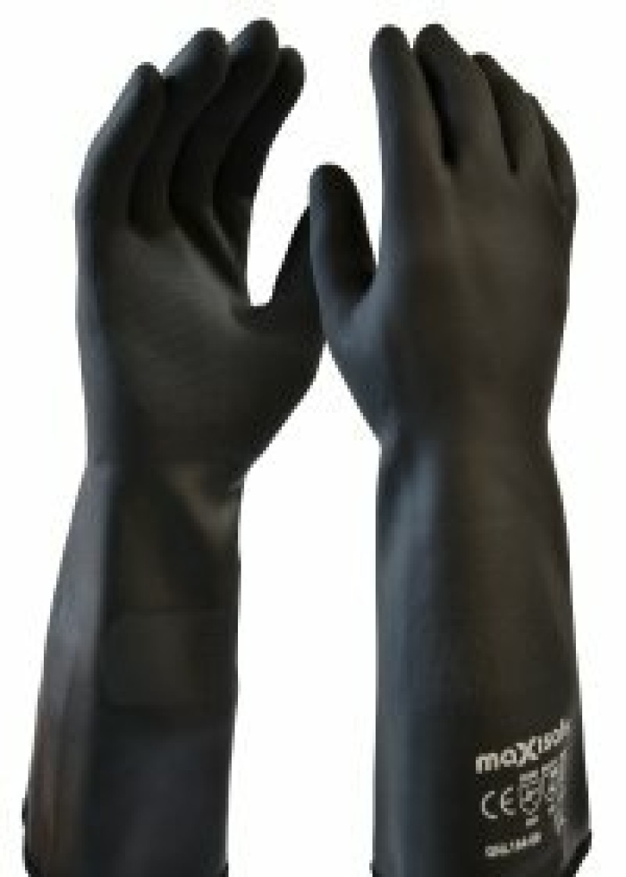 Safety Maxisafe Welding Gloves | Maxisafe Heat Proof Resistant Protective Neoprene Gauntlet Glove