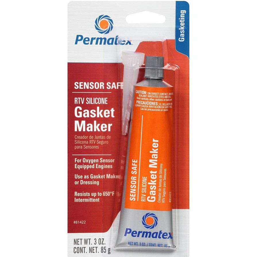 Adhesives & Sealants Permatex | Permatex Sensor Safe High Temp Rtv Silicone Gasket Maker 85G