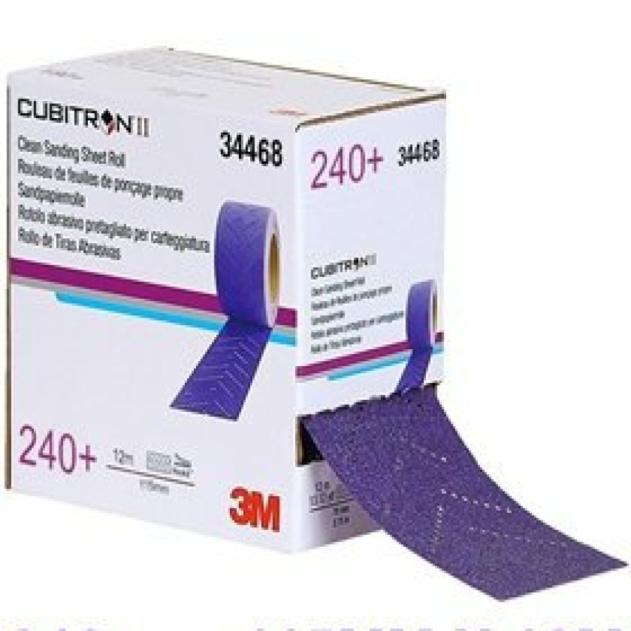 Cutting & Abrasives 3M Rolls | 3M 34468 Cubitron Clean Sanding Sheet Roll 240 Grit 12M X 115Mm