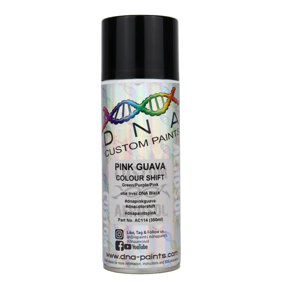 Paint DNA Paints Top Coats | Dna Paints Colour Shift Pearl (Green/Purple/Pink) Spray Paint 350Ml Aerosol Pink Guava