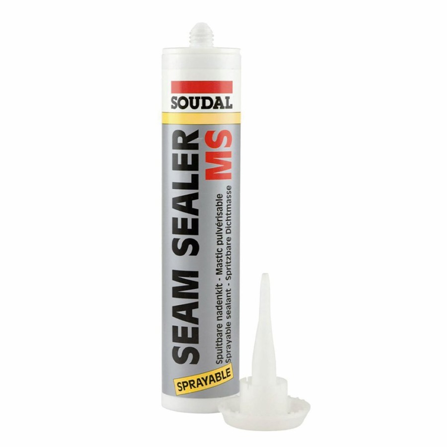 Adhesives & Sealants SOUDAL Seam Sealers | Soudal Automotive Ms Seam Sealer Grey 290Ml Sprayable Paintable