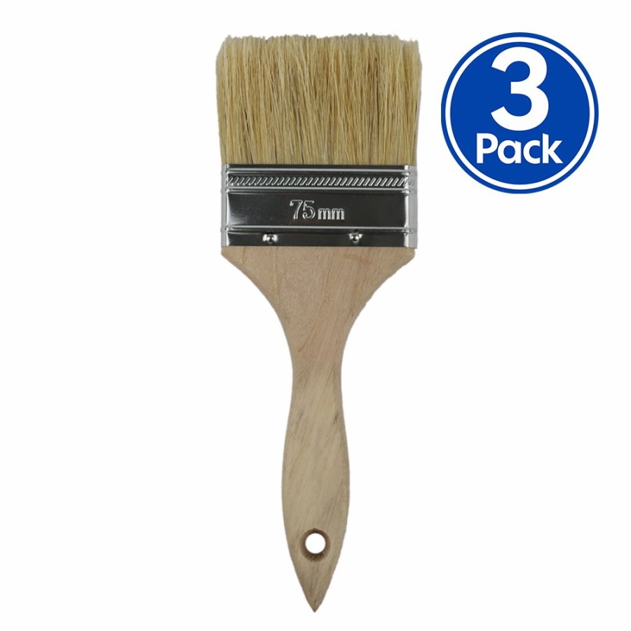 Painting Tools C u0026 A Brushware | C&A Industrial Paint Brush 75Mm X 3 Pack Trade