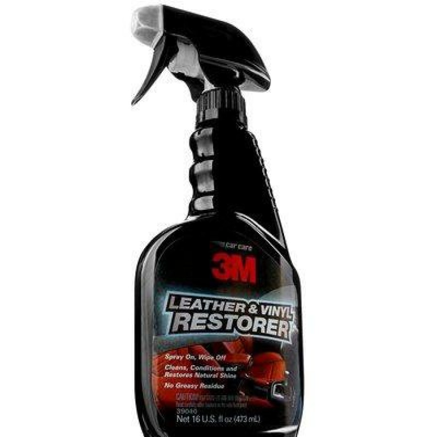 Car Care 3M Leather & Vinyl | 3M™ Leather And Vinyl Restorer Spray On Wipe Off 473Ml Trigger Pack 39040