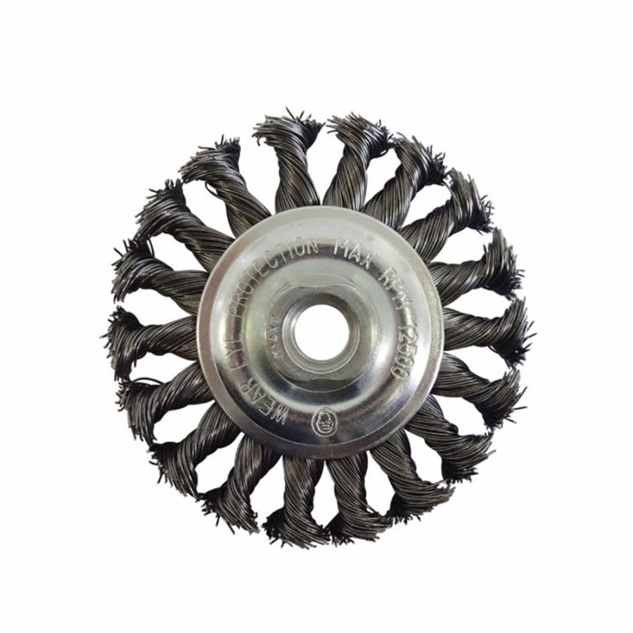 Cutting & Abrasives Josco | Josco Brumby 125Mm Twistknot Multi-Thread Wheel Brush Twisted Wire Stripping