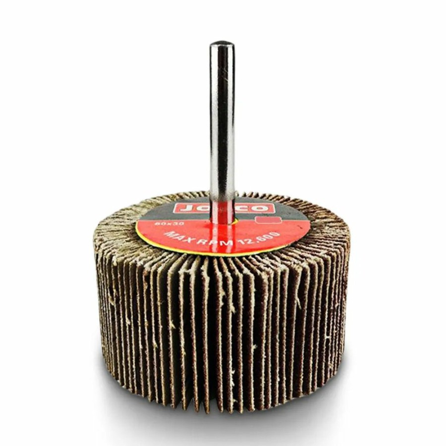 Cutting & Abrasives Josco | Josco Drill & Die Grinder Mounted Flap Wheel 60Mm X 30Mm 120 Grit