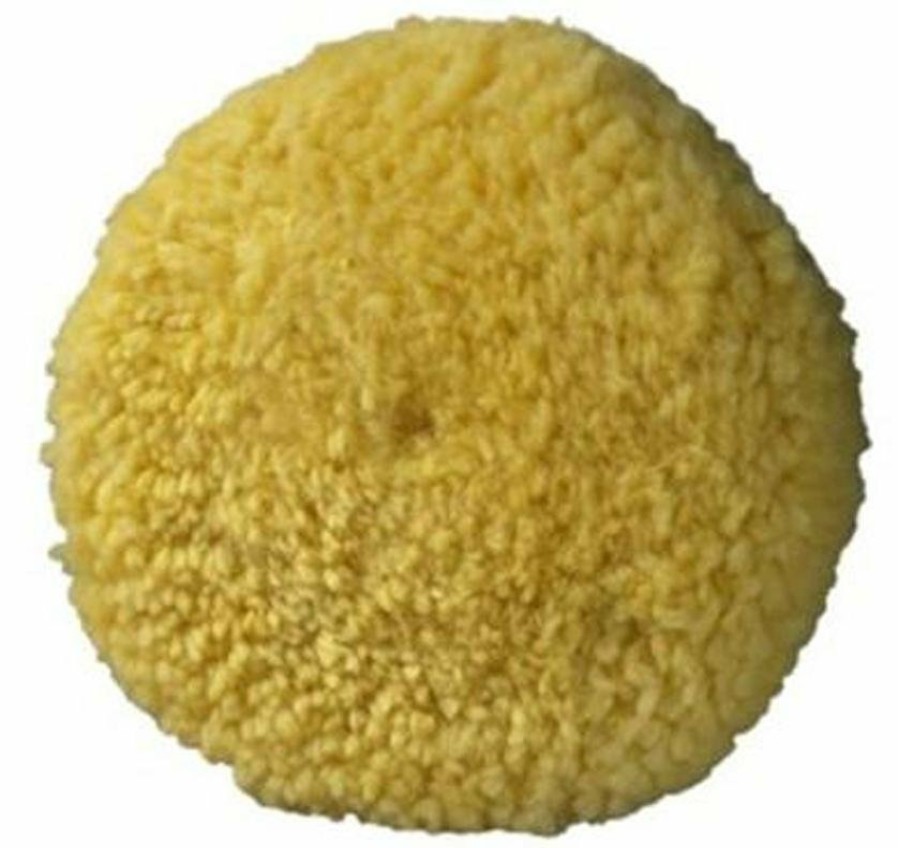 Car Care 3M Cutting Pads | 3M Superbuff Wool Yellow Polishing Pad Double Sided Screw On 05705 Swirl Remover