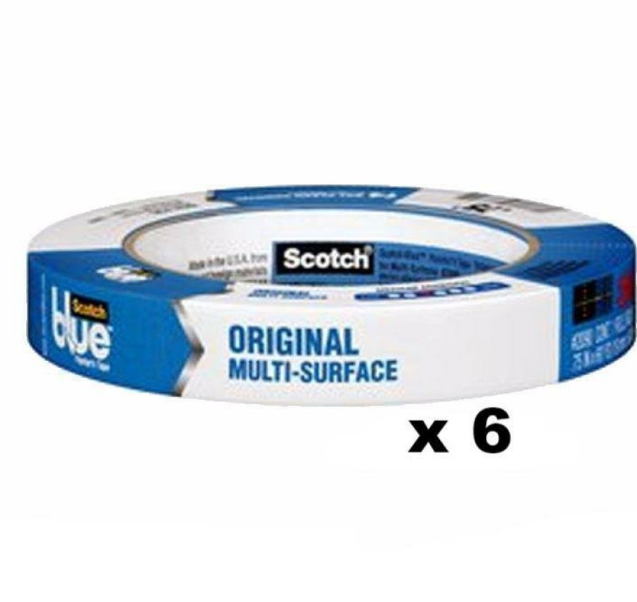 Prep & Repair 3M Masking Tape | 3M Scotch Blue Original Painter'S Masking Tape 2090 24Mm X 54.8M X 6