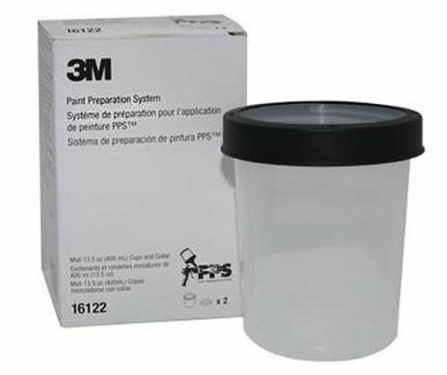 Spray Guns 3M Outer Cups | 3M 16122 Pps Midi Cups & Collars 2Pack 400Ml 13.5Oz Spray Paint Automotive Car