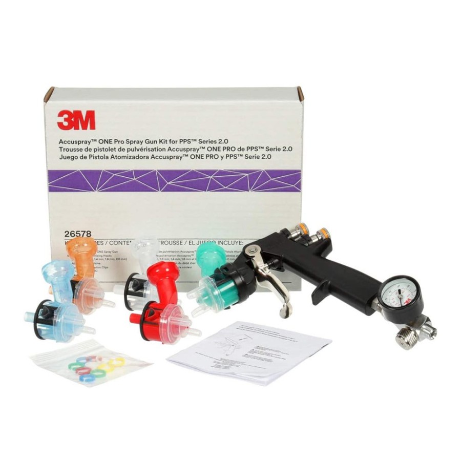 Spray Guns 3M Gravity-Fed | 3M Accuspray One Pro Spray Gun System Kit For Series 2.0 Pps 26578