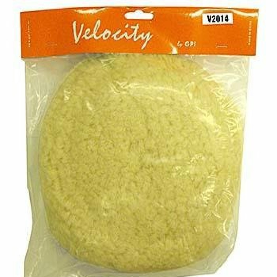 Car Care Velocity Cutting Pads | Velocity 180Mm Wool Polish Pad Velcro Buff Car Detailing