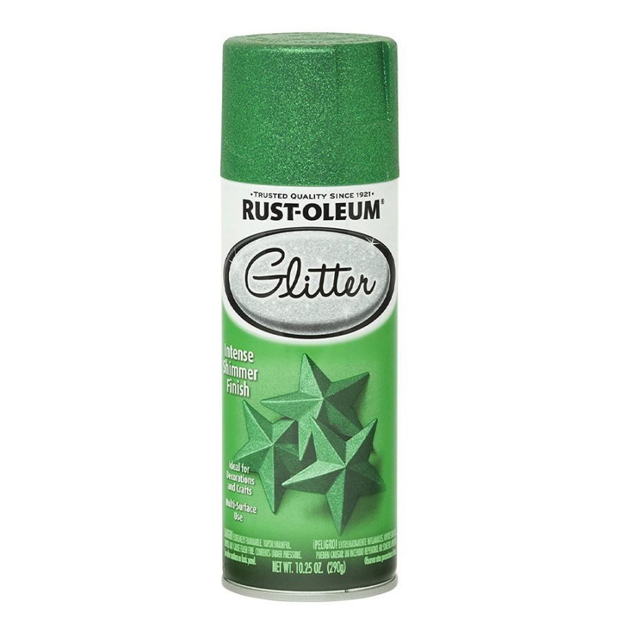 Paint Rust-Oleum Specialty | Rust-Oleum Specialty Glitter Metallic Spray Paint 290G Green