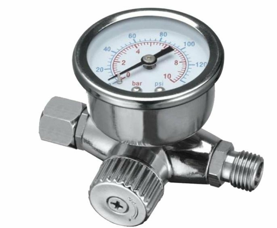 Spray Guns Italco Regulators & Gauges | Italco Fr-5 Premium Inline Air Pressure Regulator Gauge