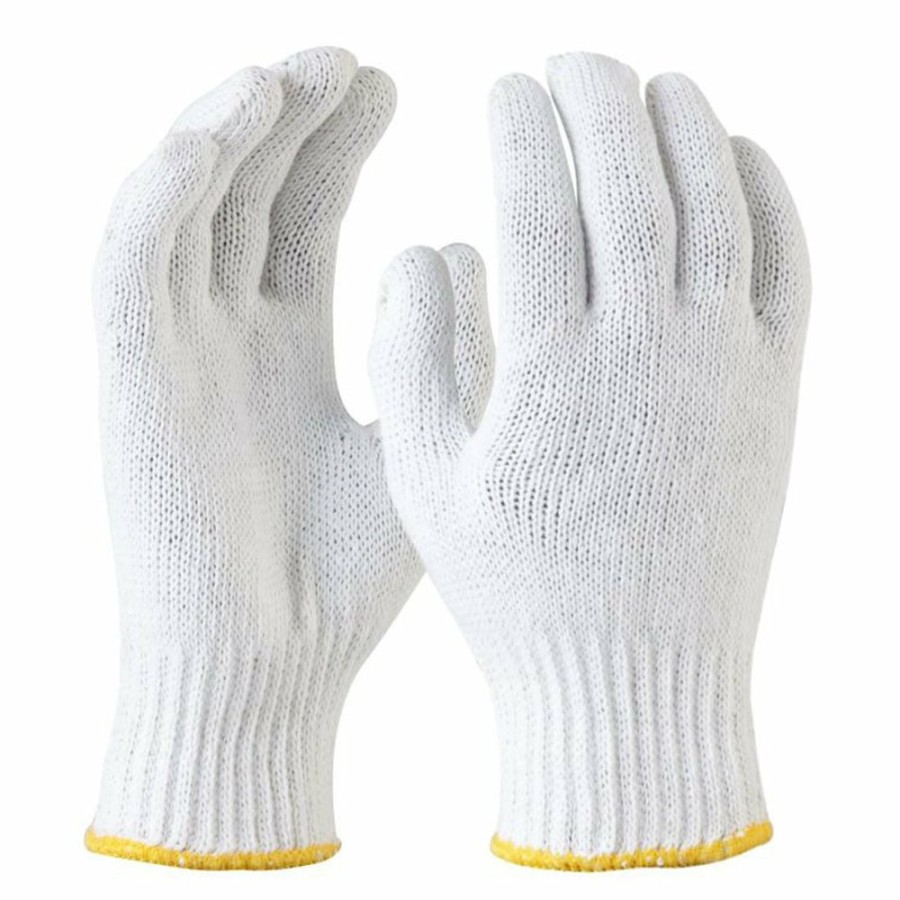 Safety Maxisafe Other | Maxisafe Bleached Knitted Poly Cotton Liner Gloves Large