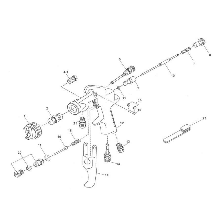 Spray Guns Anest Iwata Service Kits | Anest Iwata 2Spray Reservice Kit Suit N77 Spray Gun 1.2-2.5 Mm Service Repair N77Rsk