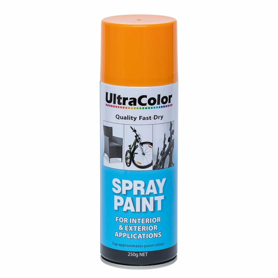 Paint UltraColor Topcoats | Ultracolor Spray Paint Fast Drying Interior Exterior 250G Orange Cans