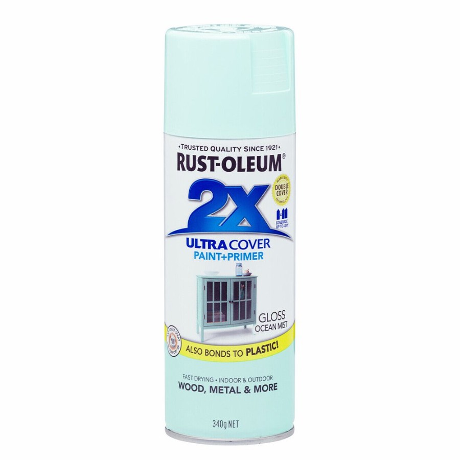 Paint Rust-Oleum Specialty | Rust-Oleum 2X Gloss Paint & Primer Spray Paint 340G Ocean Mist