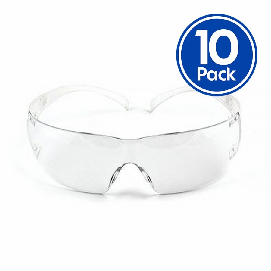 Safety 3M Safety Glasses | 3M Peltor Zora Clear Anti-Fog Safety Glasses X 10 Pack