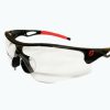 Safety 3M Safety Glasses | 3M Scott Safety S714C Draft Spectacles Black Red Frame With Clear Lens Glasses