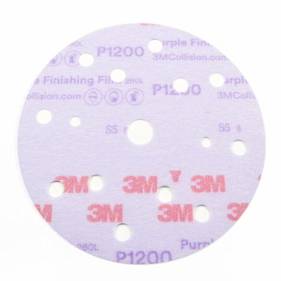 Cutting & Abrasives 3M Discs | 3M Purple Film Finishing Disc 15H 152Mm P1200 51158 X 50 Pack