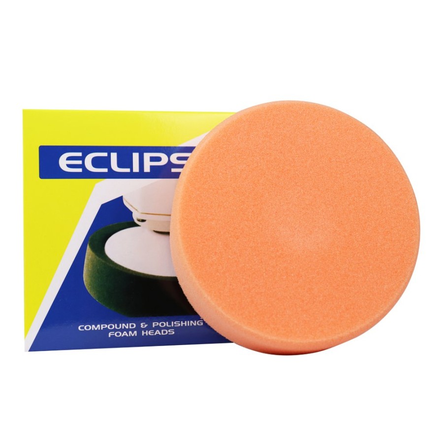 Car Care Wholesale Paint Group Polishing Pads | Eclipse 150Mm Orange Foam Buffing Compounding Pad M14 6 Inch With Plate