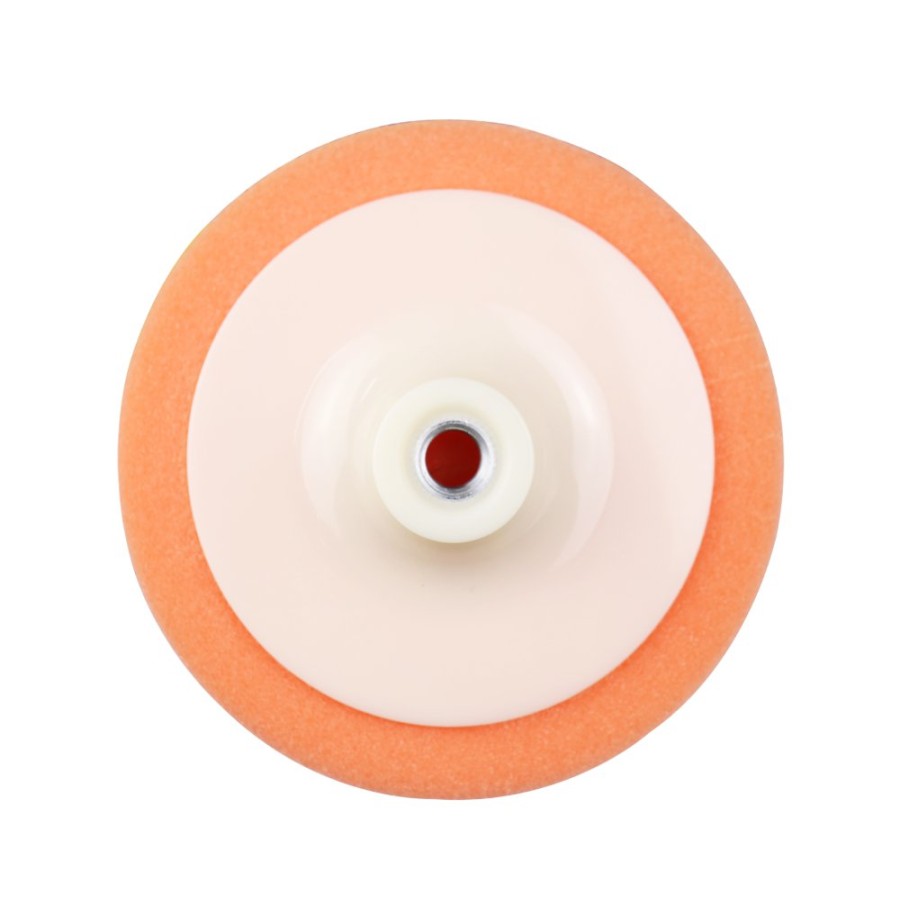 Car Care Wholesale Paint Group Polishing Pads | Eclipse 150Mm Orange Foam Buffing Compounding Pad M14 6 Inch With Plate