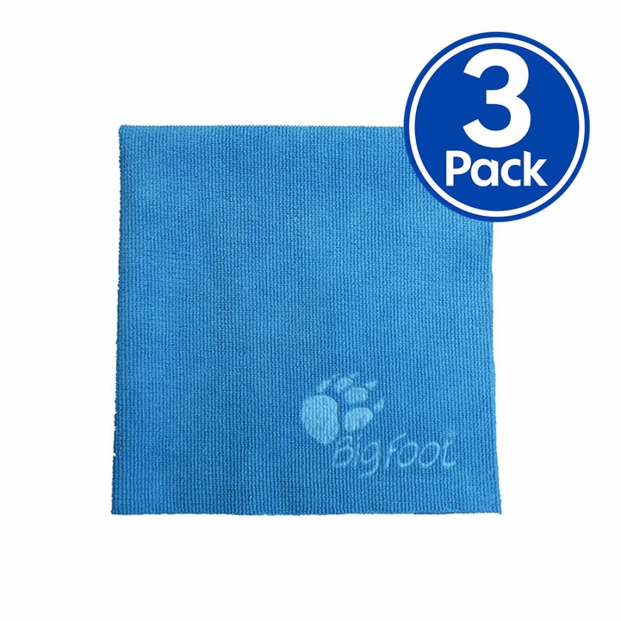 Car Care Rupes Microfibre Cloths & Towels | Rupes Premium D-A System Polishing Microfibre Towel Blue X 3 Pack 9.Bf9050